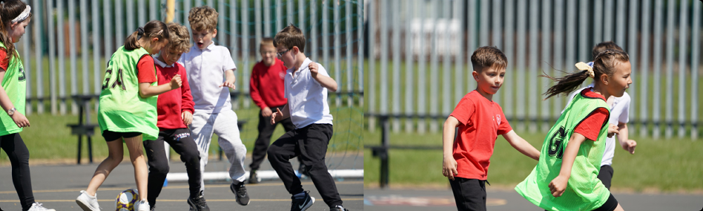 Children playing outside