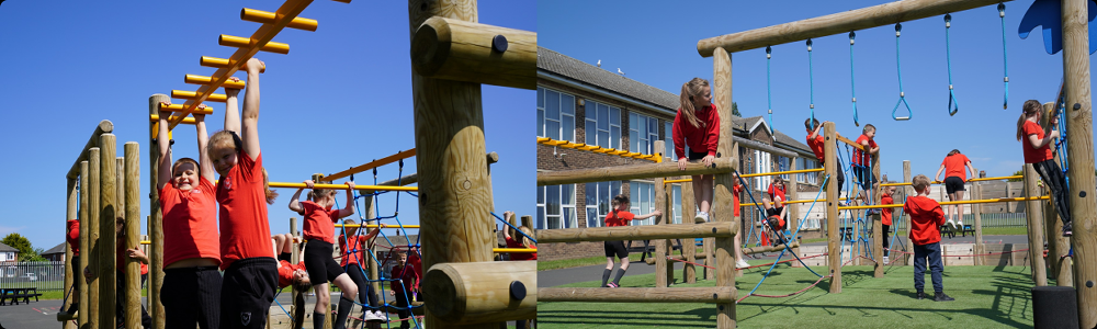 Children climbing